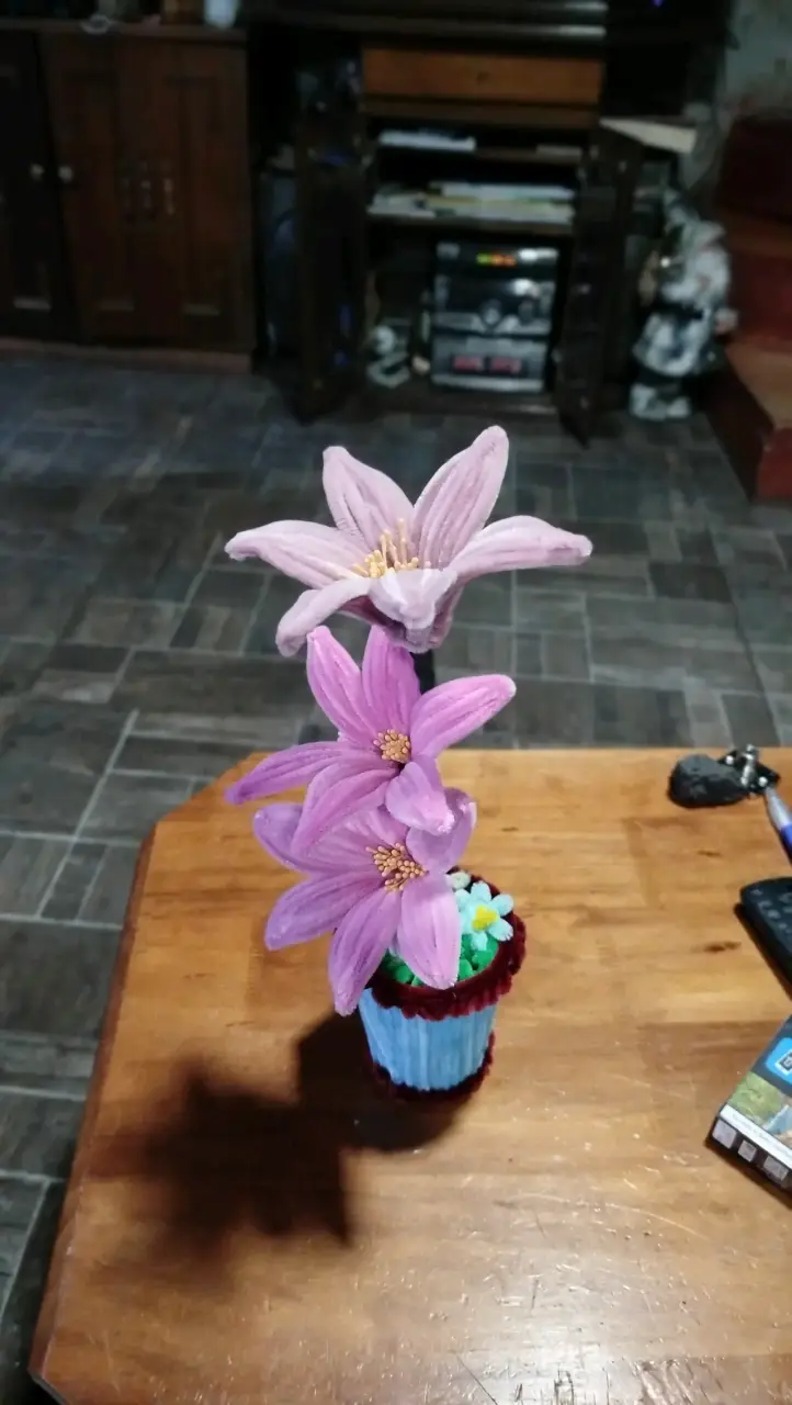 Decoración floral de mesa en maceta - 2