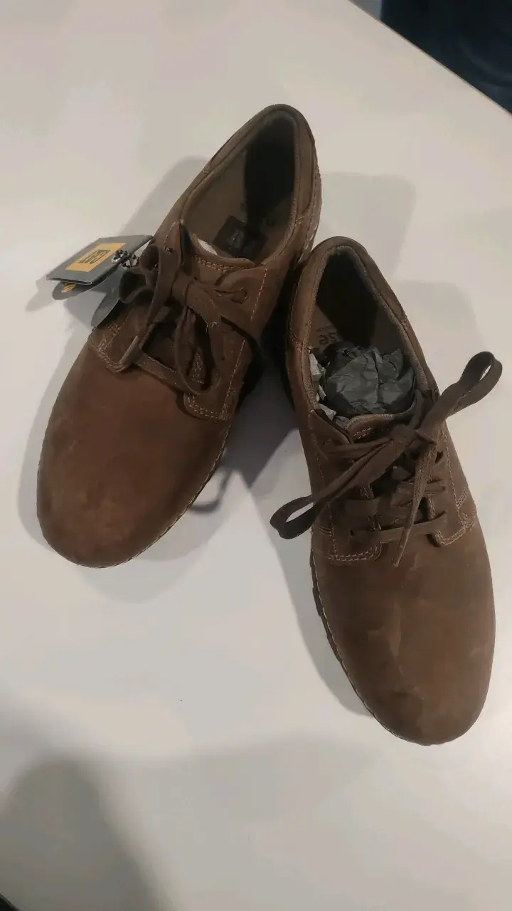 Zapatos de cuero Cafe para hombre - 1