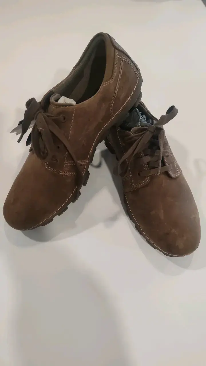 Zapatos de cuero Cafe para hombre - 2