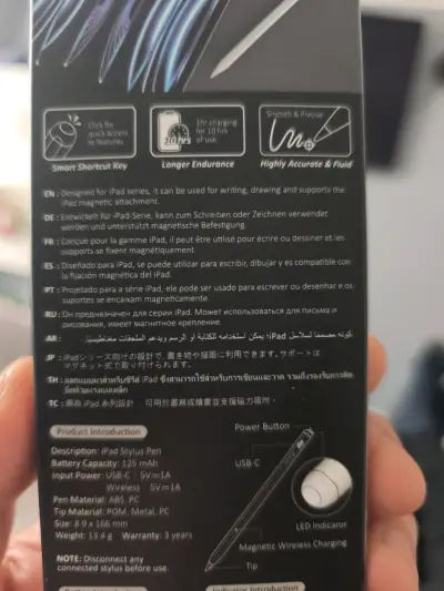 Lápiz táctil Adam con Carga Magnética para ipad - miniatura 5