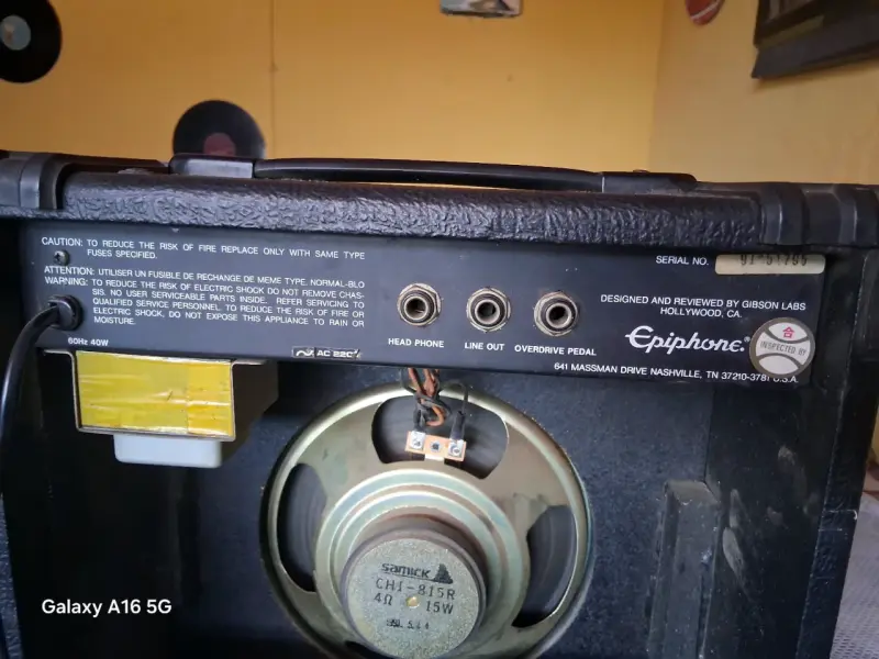 Amplificador de guitarra Epiphone modelo EP10 - 5