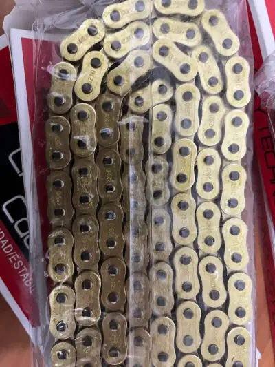 Cadenas de moto Haisky dorada y negra - miniatura 3