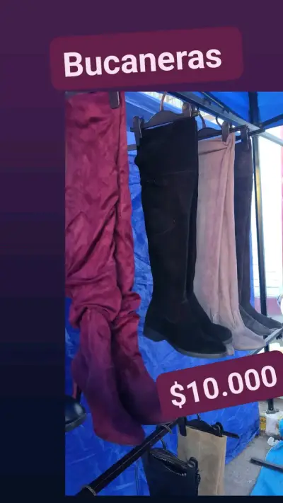 Botas Bucaneras Altas de Mujer en Varios Colores - miniatura 1