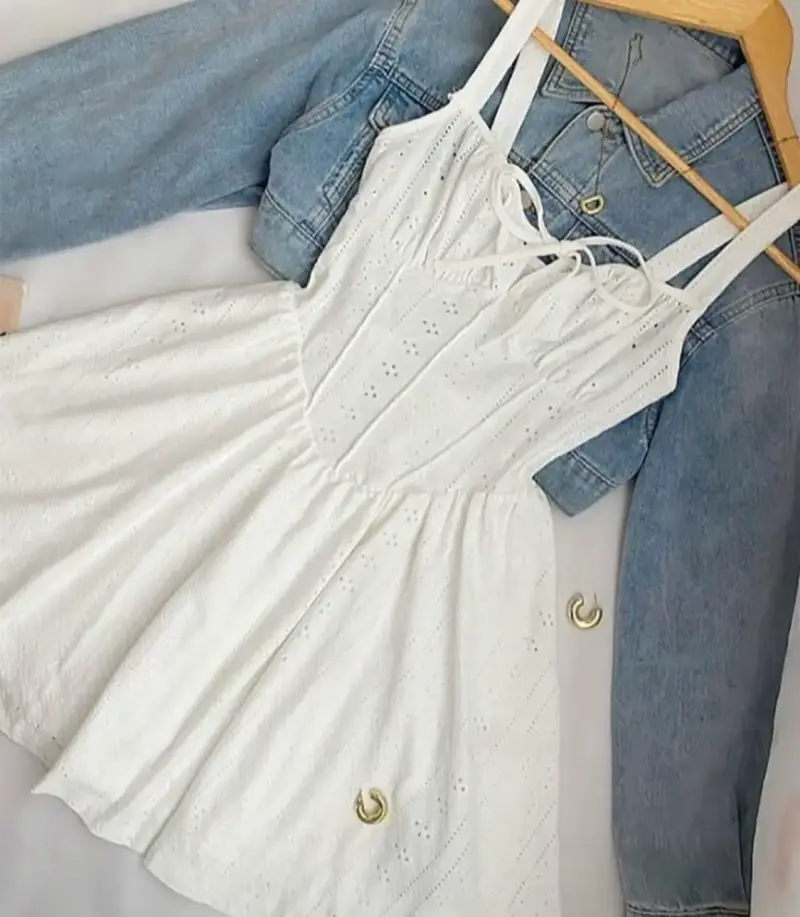 Vestido romántico blanco