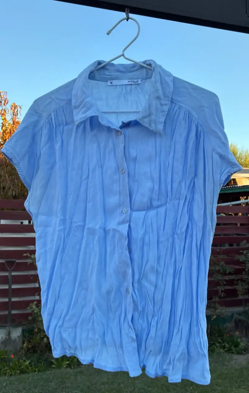 Blusa celeste de mujer Marquis talla M - 1