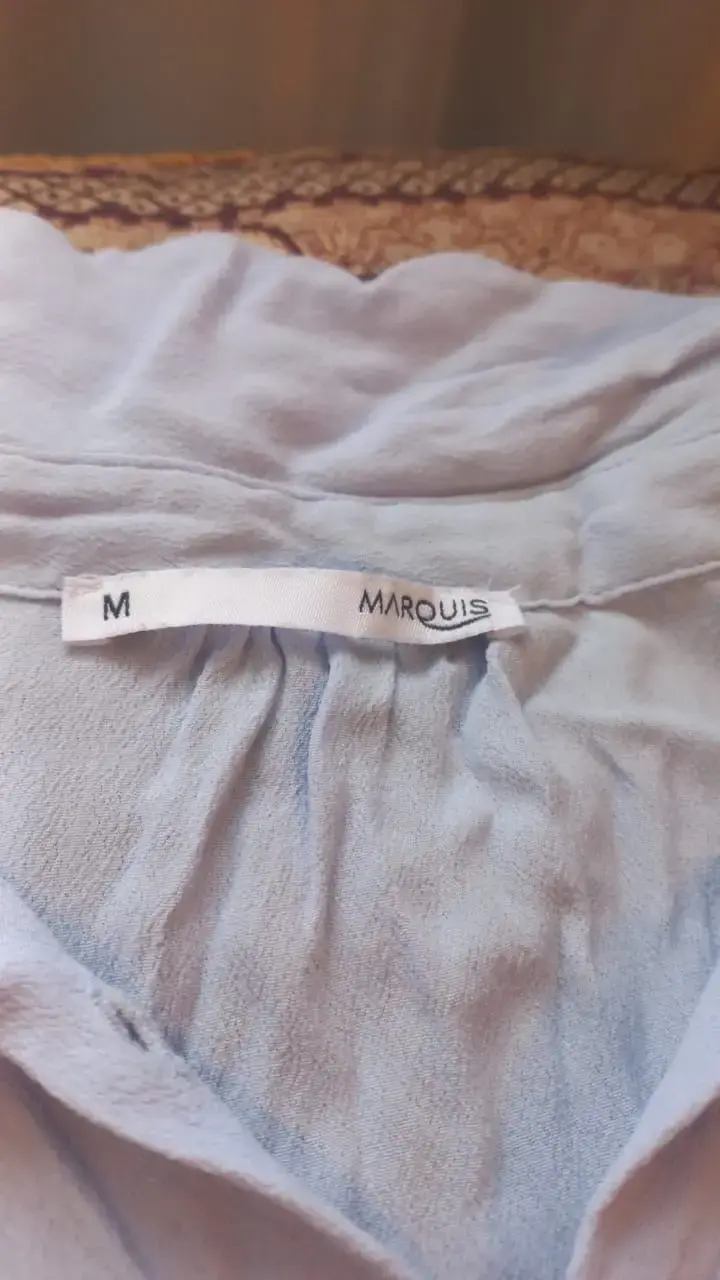 Blusa celeste de mujer Marquis talla M - 2