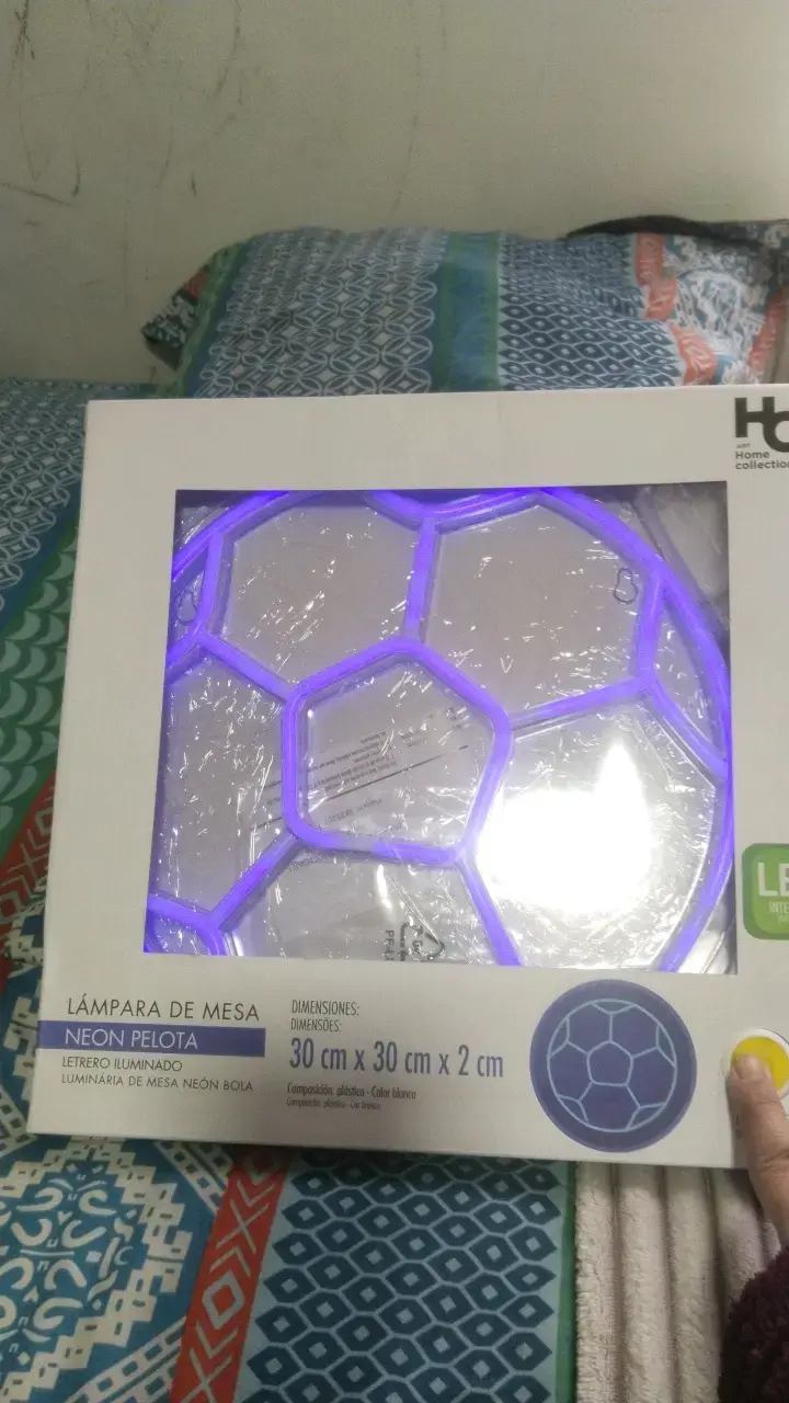 Lámpara de Mesa LED Neon Pelota Blanca - 2