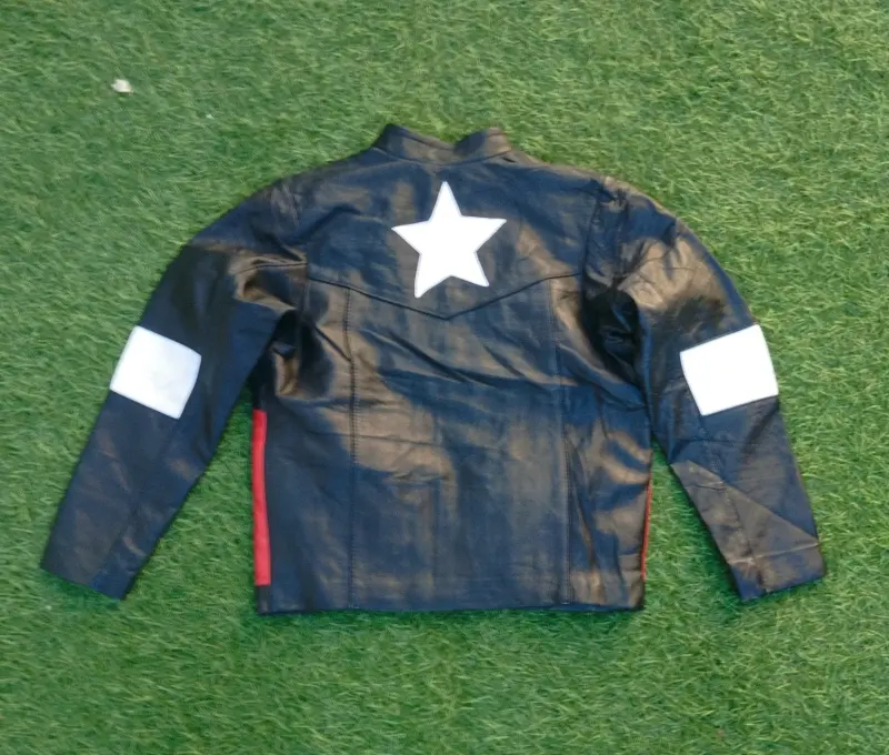 Chaqueta de cuero estilo Capitán América - 2