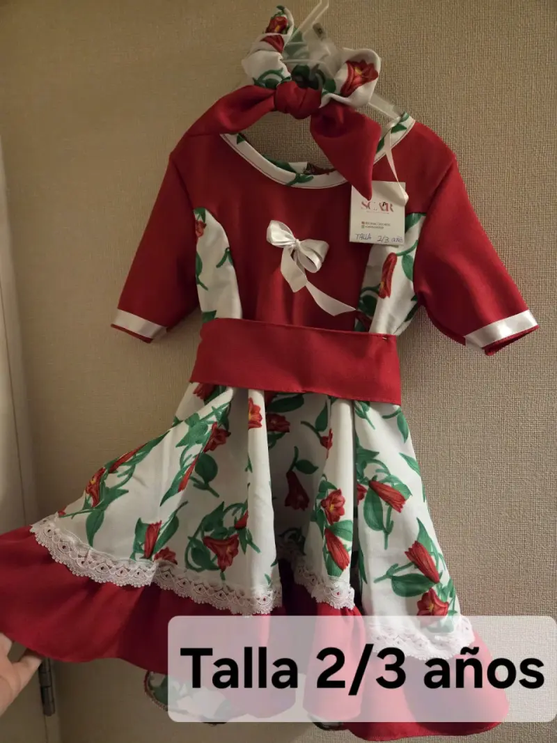 VESTIDO DE HUASA NIÑA BEBÉ - 3