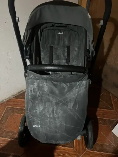 Coche de bebé Infanti Igiro con silla gris - miniatura 4