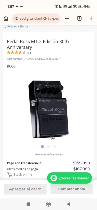 Pedal Boss Metal Zone MT-2 30th anniversary - miniatura 5