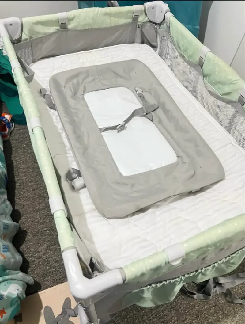 Cuna corral para bebé Infanti con malla - 1