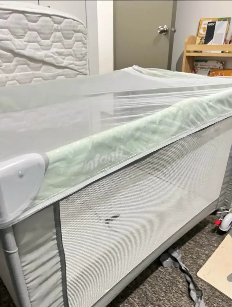 Cuna corral para bebé Infanti con malla - 6
