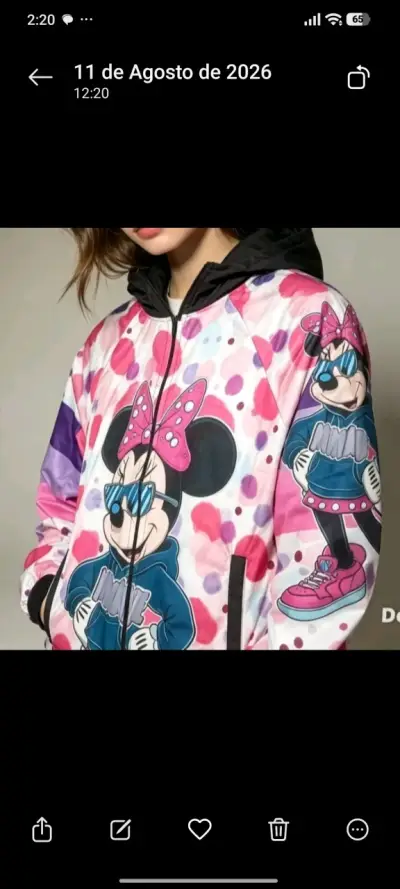 Polerón con capucha de Minnie Mouse para mujer - miniatura 1