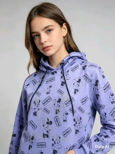 Polerón con capucha de Minnie Mouse para mujer - miniatura 2