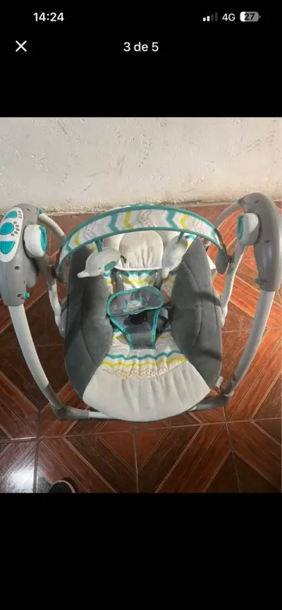 Silla nido mecedora para bebé - miniatura 3