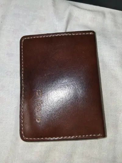 Billetera de cuero marrón Fasolo - miniatura 3
