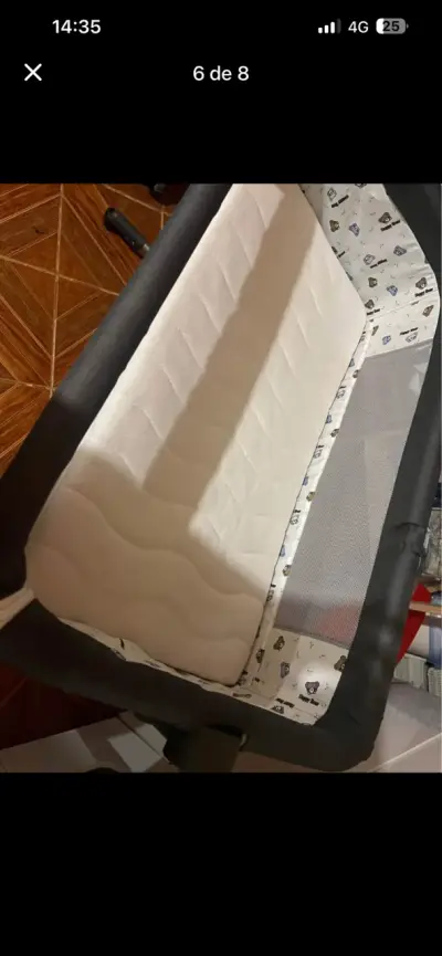 Cuna colecho con colchon y ropa de cama - miniatura 1