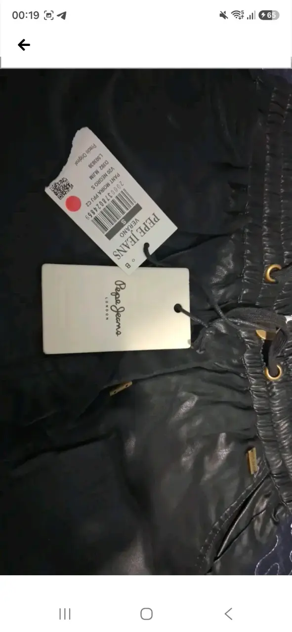 Pantalones de cuero sintético negro Pepe Jeans - 2