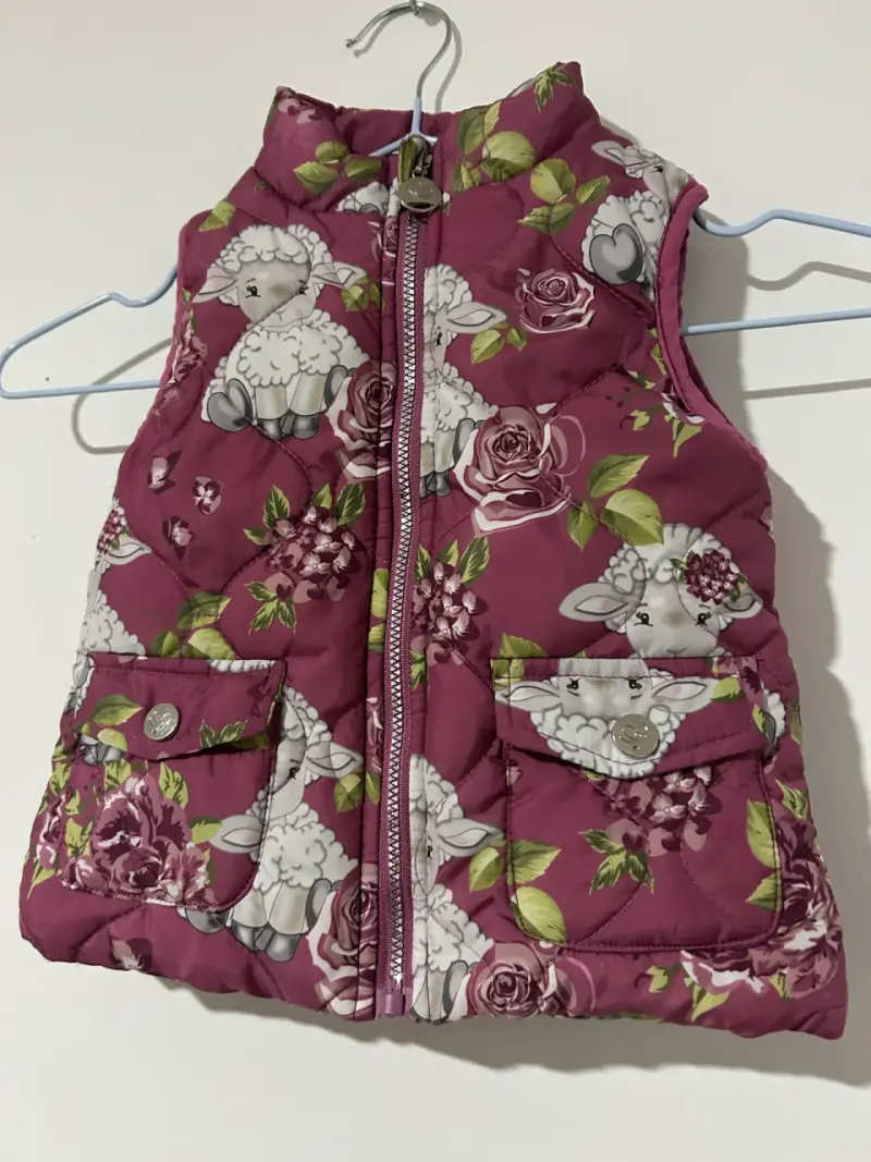 Chaleco infantil acolchado con diseño de ovejas - 2