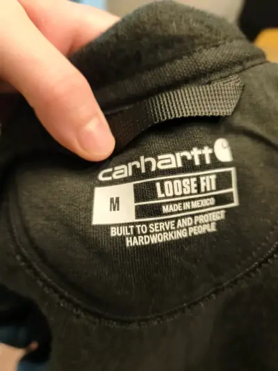 Polerón negro con capucha Carhartt Loose Fit - miniatura 2