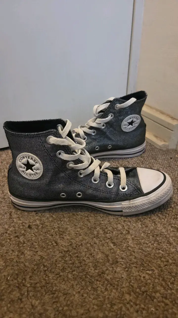Zapatillas Converse negras tornasol de lona - 2