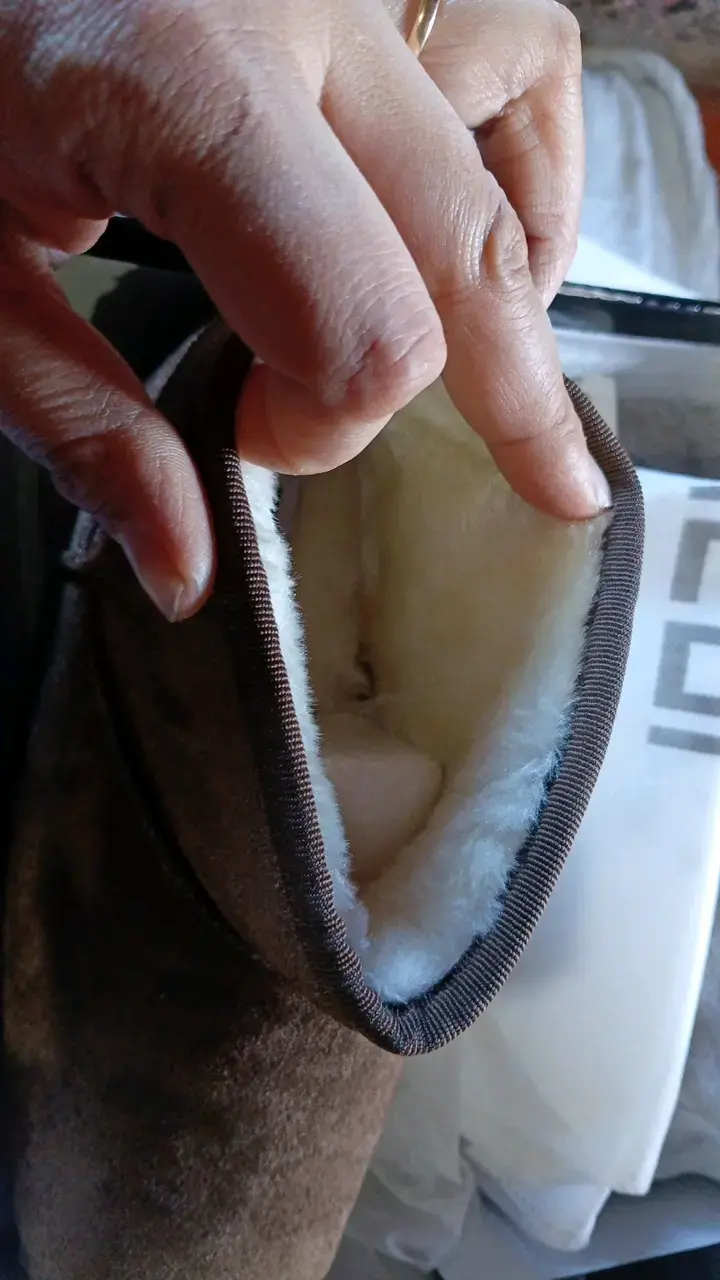 Botas de invierno marrones con forro de lana - 2