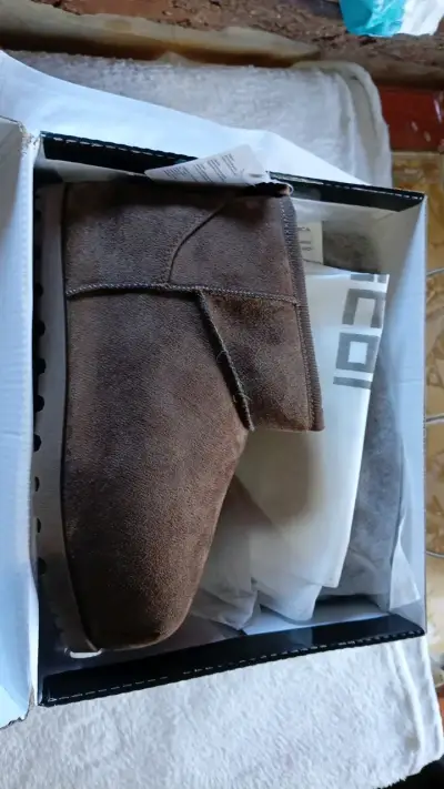 Botas de invierno marrones con forro de lana - miniatura 4