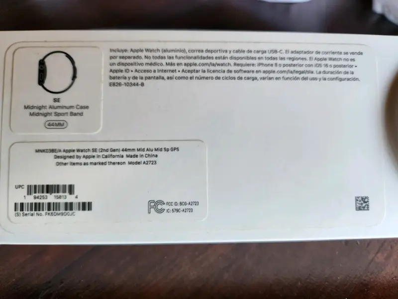 Apple Watch SE 44mm GPS Aluminio - 3