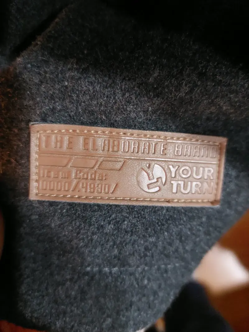 Abrigo con capucha gris oscuro Your Turn - 5