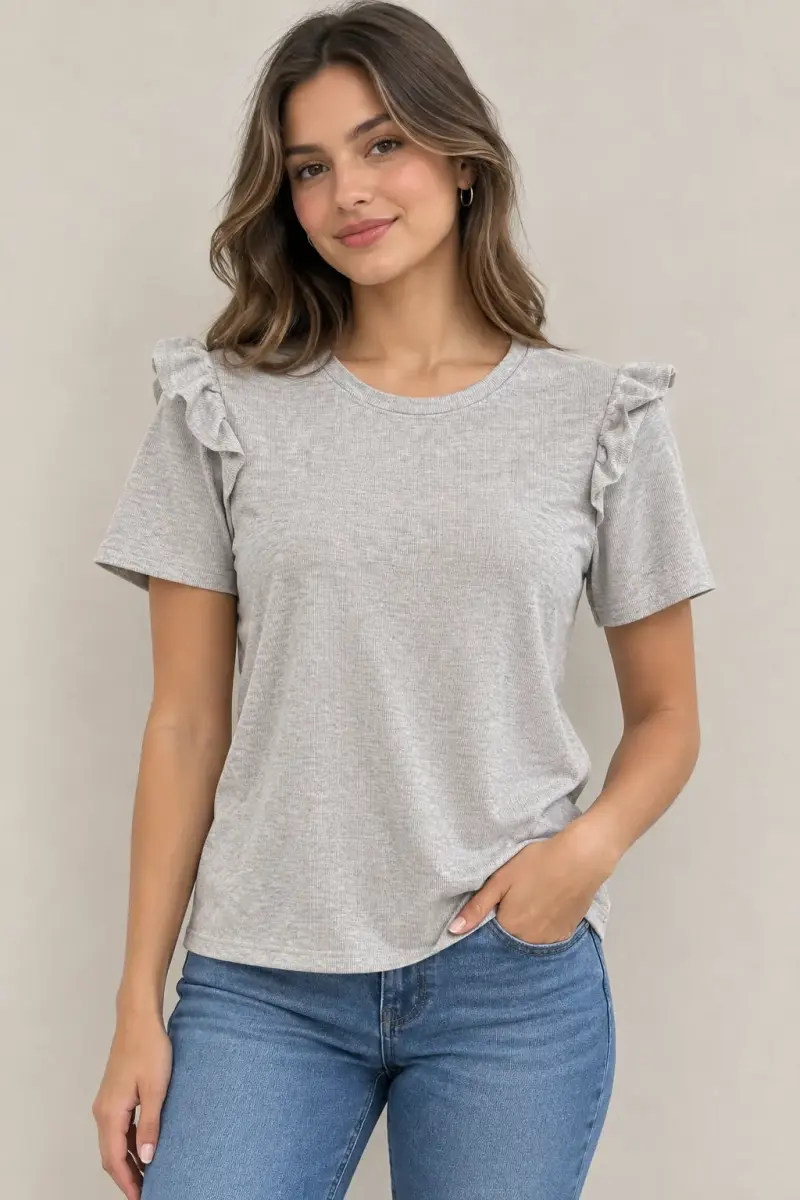 Jeans acampanados azul claro para mujer - 3