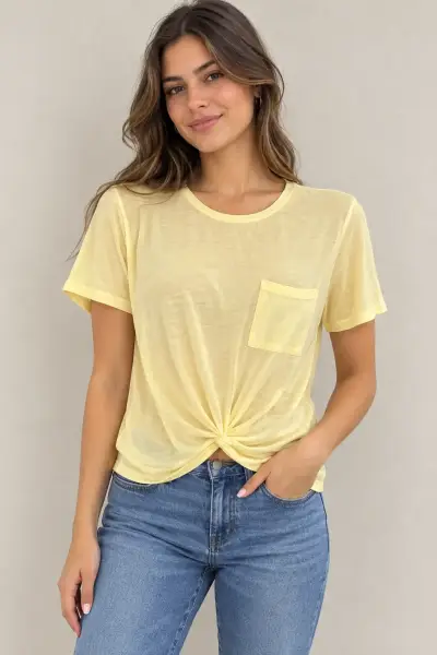 Jeans acampanados azul claro para mujer - miniatura 4