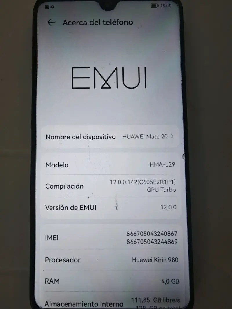 Huawei Mate 20 con EMUI 12 y 4GB RAM - 4