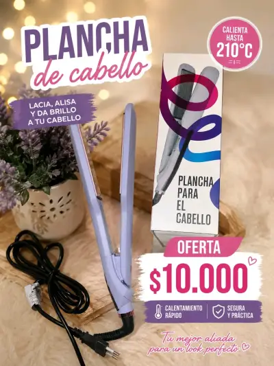 Plancha de cabello profesional 210°C - miniatura 1
