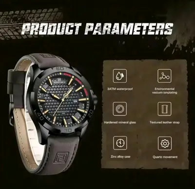 Reloj Naviforce NF8023 de cuero (sin caja) - miniatura 3