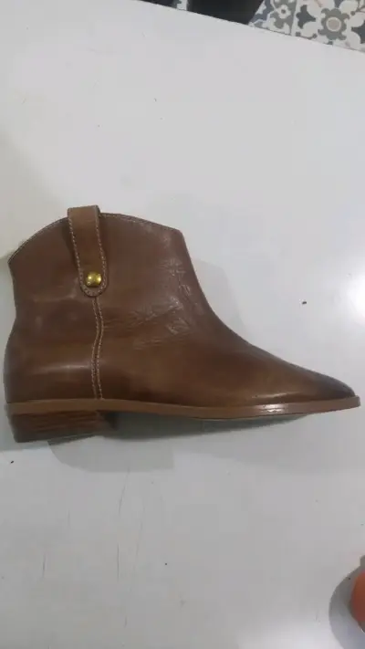 Botines de cuero marrón Michael Kors - miniatura 1
