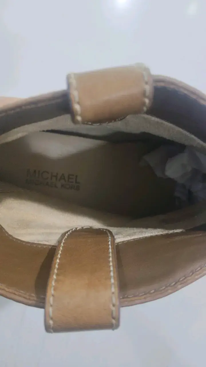 Botines de cuero marrón Michael Kors - 4
