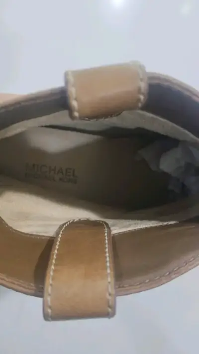 Botines de cuero marrón Michael Kors - miniatura 4