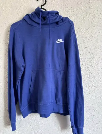 Polerón azul Nike con capucha para hombre - miniatura 1