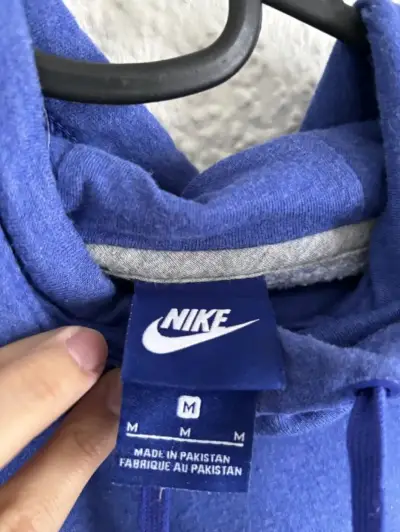 Polerón azul Nike con capucha para hombre - miniatura 4
