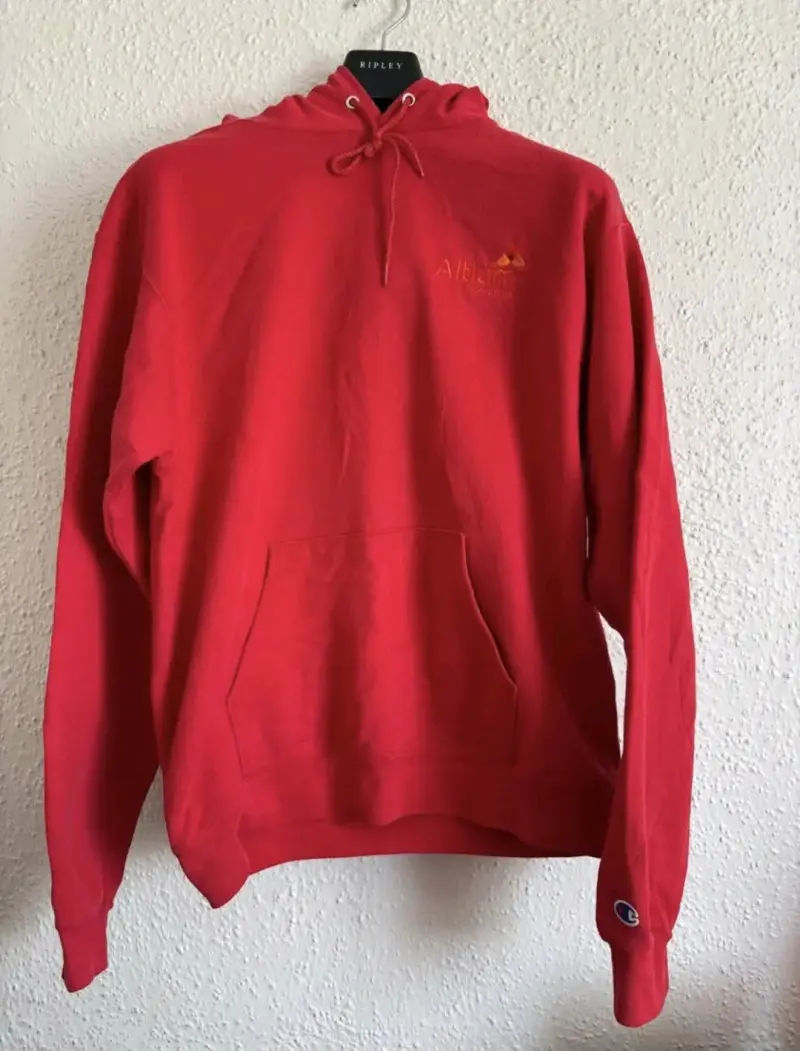 Polerón rojo Champion con capucha - 1
