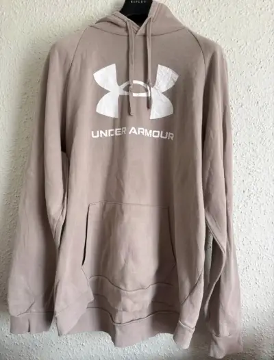 Polerón con capucha Under Armour beige talla 2XL - miniatura 1