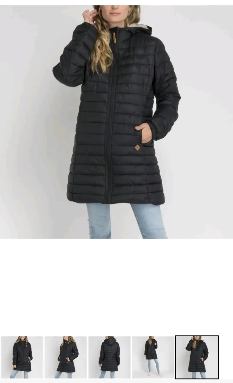 Abrigo/Parka O'NNEIL acolchado negra para mujer - 1