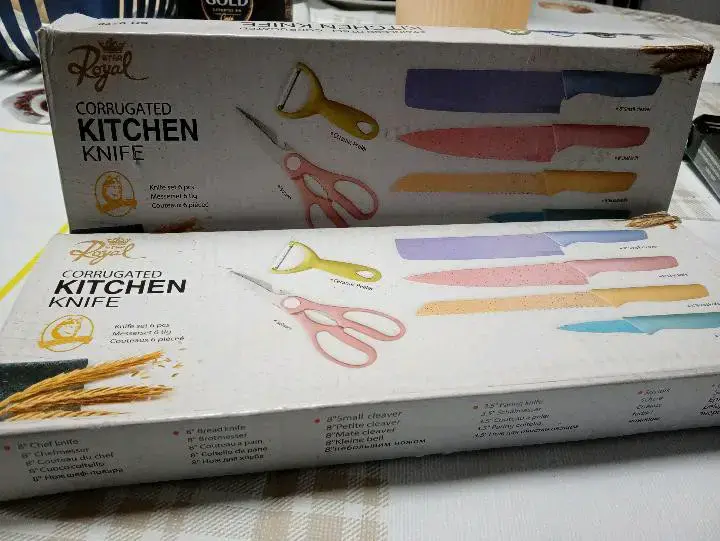 Set de cuchillos de cocina corrugados Royal