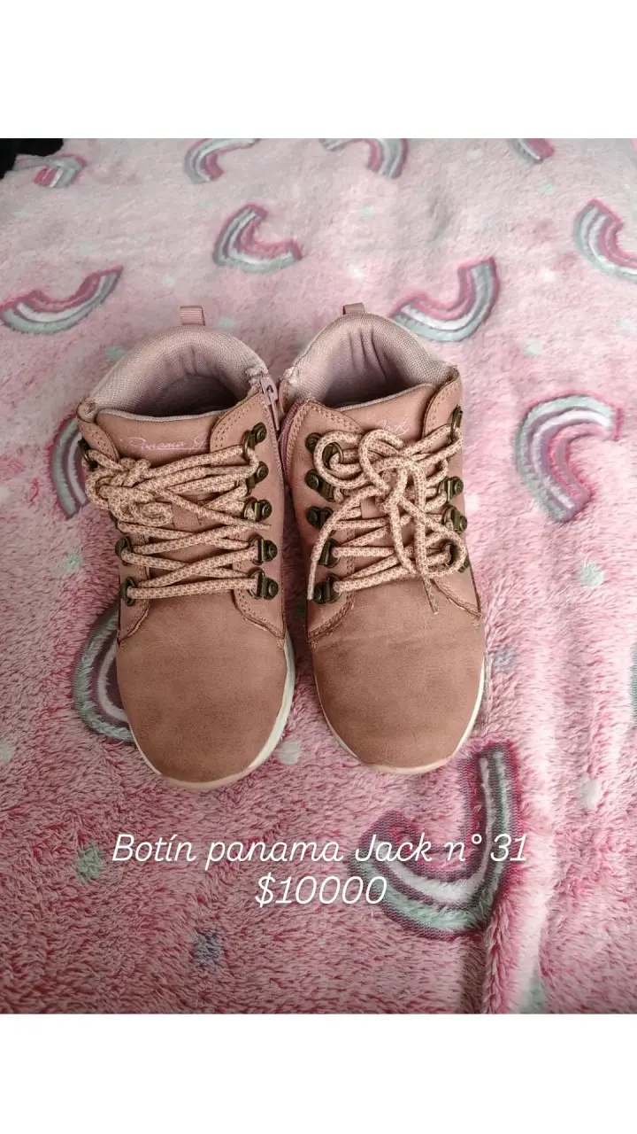 Botines Panama Jack rosados
