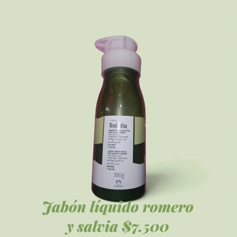 Jabón Líquido Natura Tododia Romero y Salvia