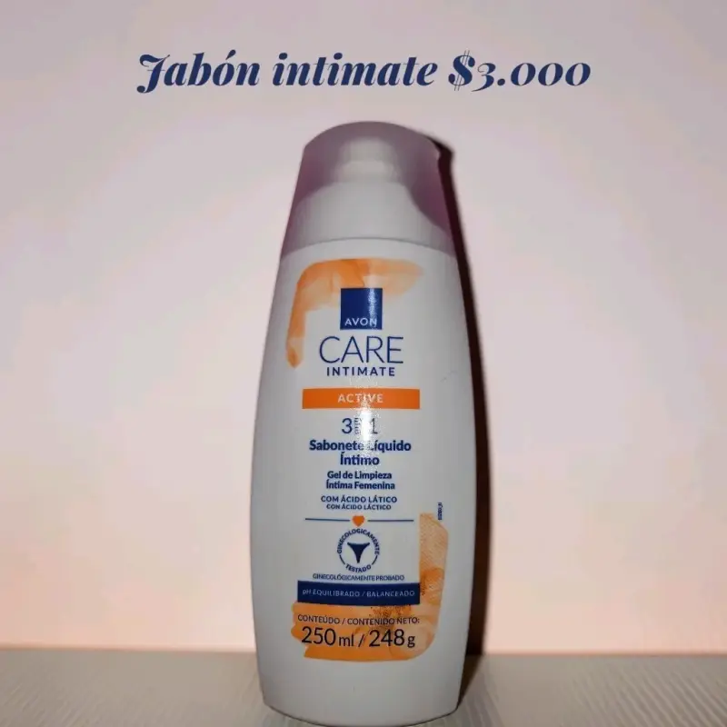 Jabón íntimo líquido Avon Care 250ml