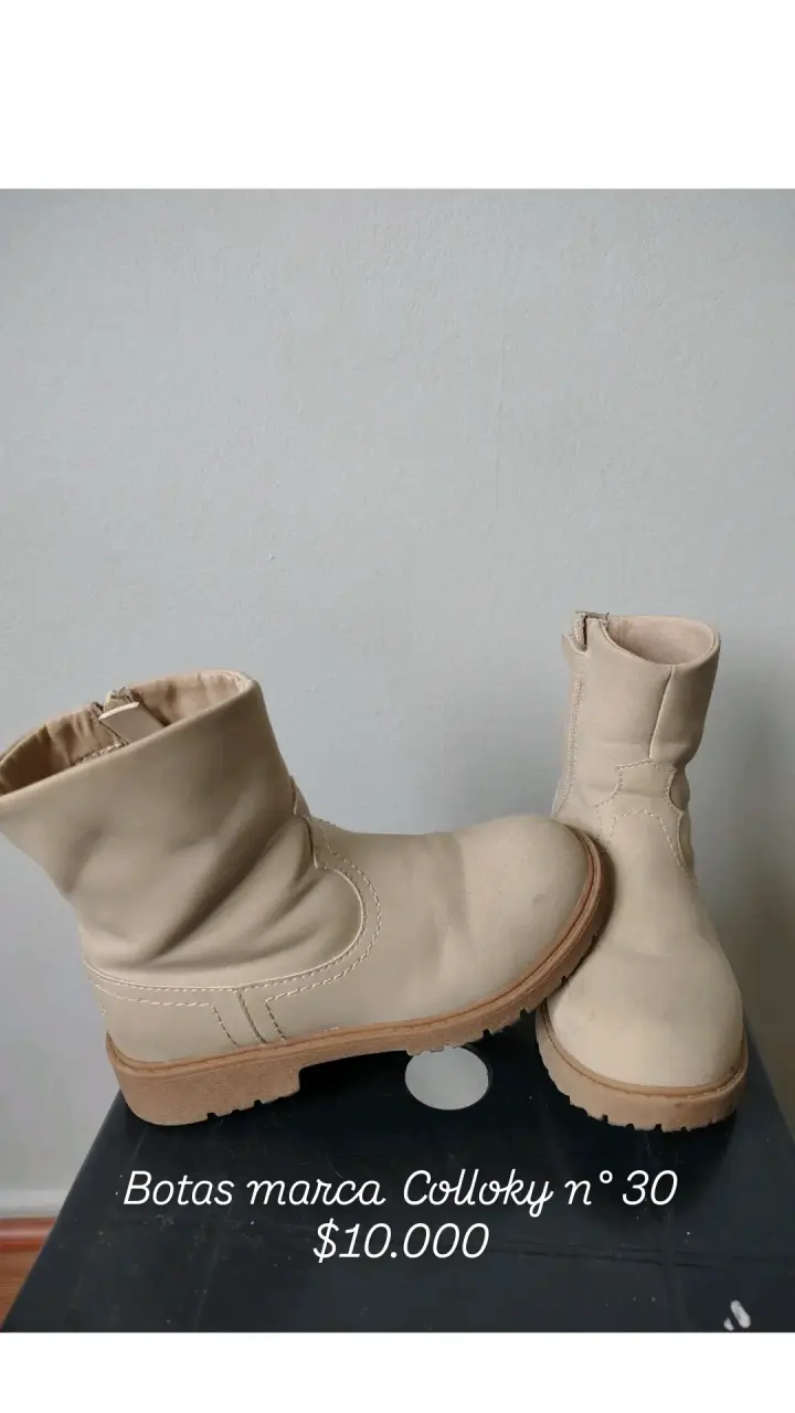Botas beige Colloky