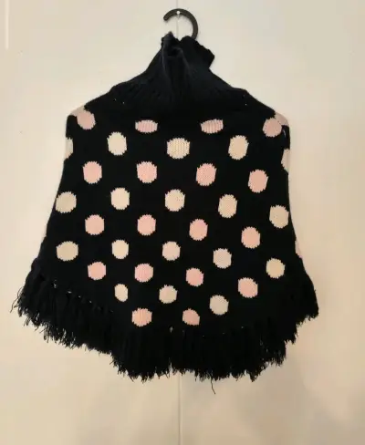 Poncho de lana con diseño de lunares H&M - miniatura 1