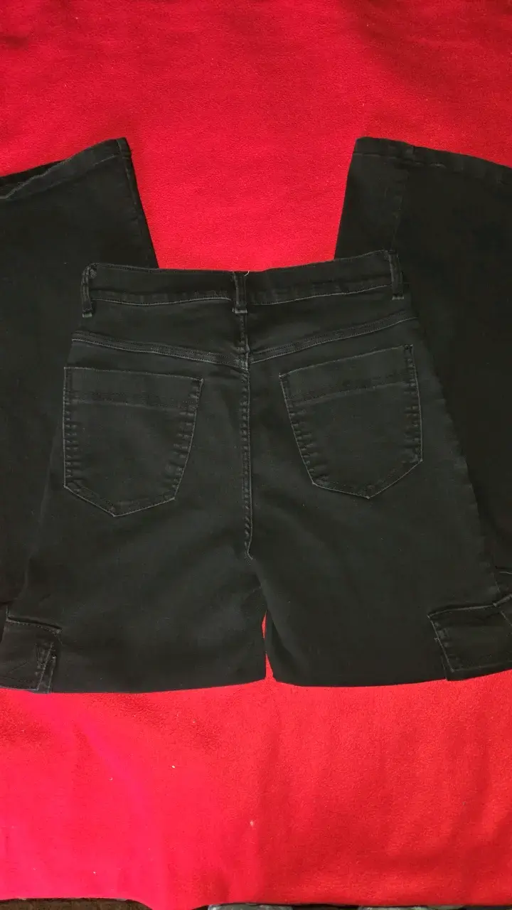 Pantalones cargo negros para mujer - 5